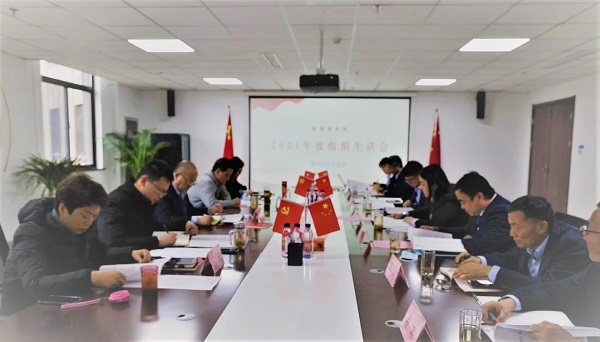王晟督导徽盐地产集团霍邱项目公司组织生活会